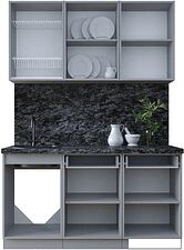 Готовая кухня Интерлиния Тренд 1.5А (мята/мята/дуб бунратти)