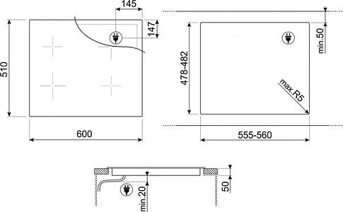Варочная панель Smeg SI4642D