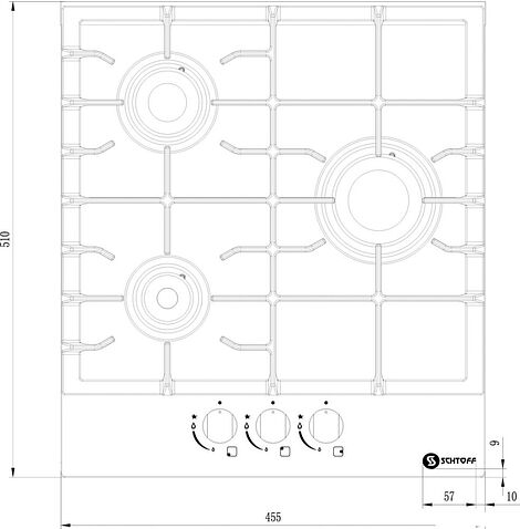 Варочная панель Schtoff H4501C15IS White