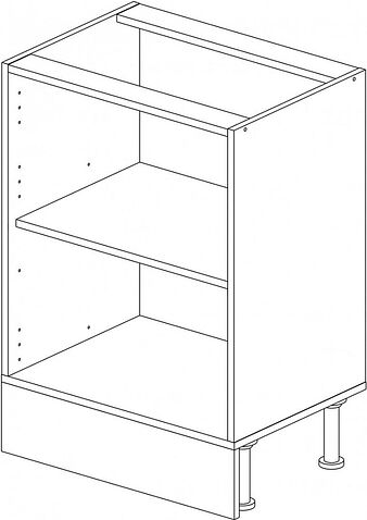 Шкаф напольный Горизонт Ева 60 (белый софт)