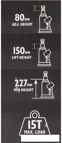 Бутылочный домкрат JCB TH91504 (15т)