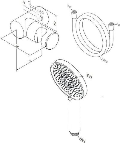 Душевой гарнитур  AM.PM X-Joy F01185A000
