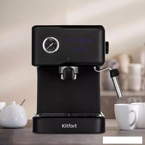 Рожковая бойлерная кофеварка Kitfort KT-7124