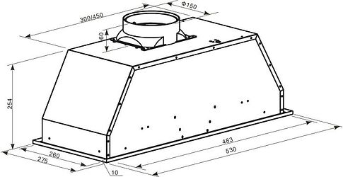 Кухонная вытяжка Oasis (Making Oasis Everywhere) UNС-50W (FR)