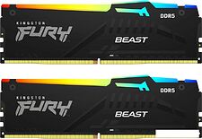 Оперативная память Kingston FURY Beast RGB 2x32ГБ DDR5 6000МГц KF560C40BBAK2-64 Оперативная память Kingston FURY Beast RGB 2x32ГБ DDR5 6000МГц KF560C40BBAK2-64