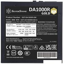Блок питания SilverStone DA1000R Cybenetics Gold SST-DA1000R-GM Блок питания SilverStone DA1000R Cybenetics Gold SST-DA1000R-GM