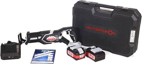 Сабельная пила Интерскол НПА-200/36ВЭ 818.2.2.70 (с 2-мя АКБ, кейс)