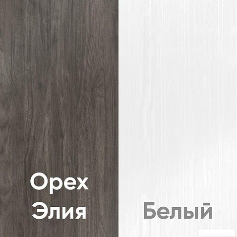 Комод Кортекс-мебель Бари 60 3ш (орех элия/орех элия/белый)