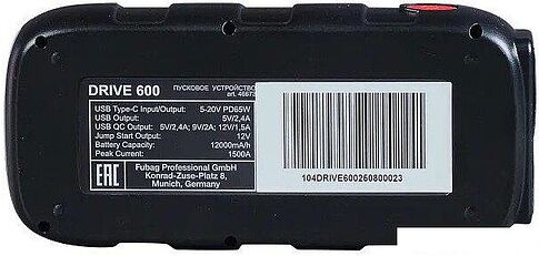 Портативное пусковое устройство Fubag Drive 600 46673
