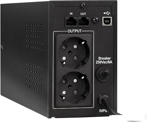 Источник бесперебойного питания ExeGate SpecialPro Smart LLB-650.LCD.AVR.EURO.RJ.USB