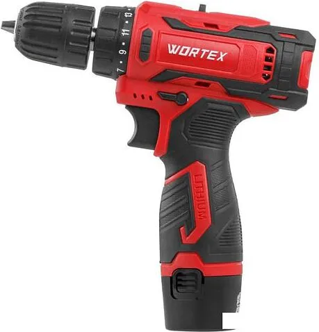 Дрель-шуруповерт Wortex BD 1220 Li 1329356 (с 2-мя АКБ, кейс)