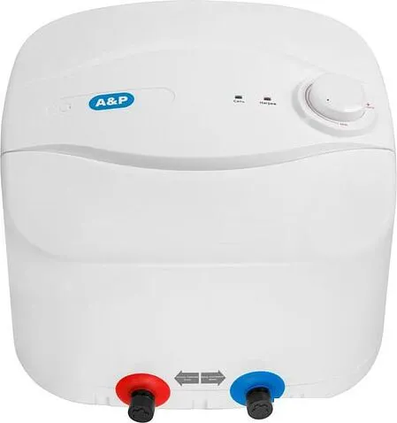 Накопительный электрический водонагреватель над мойкой A&P 310-10A