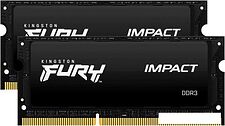 Оперативная память Kingston FURY Impact 2x8GB DDR3 SODIMM PC3-14900 KF318LS11IBK2/16 Оперативная память Kingston FURY Impact 2x8GB DDR3 SODIMM PC3-14900 KF318LS11IBK2/16