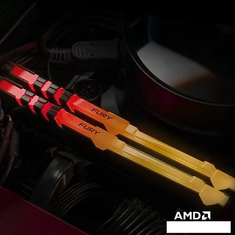 Оперативная память Kingston FURY Beast RGB 2x32GB DDR4 PC4-25600 KF432C16BBAK2/64