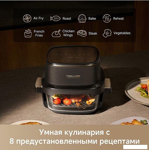 Аэрогриль (аэрофритюрница) Trouver Air Fryer Metalish AF20 Pro (черный)