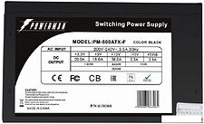 Блок питания Powerman PM-500ATX F (черный)