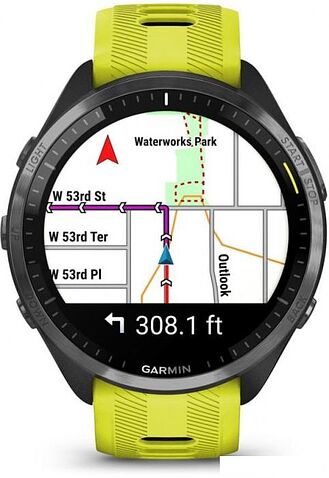 Умные часы Garmin Forerunner 965 (черный/желтый)