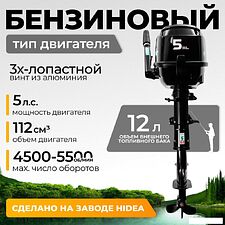 Лодочный мотор BarrakuDA HDF5HAS