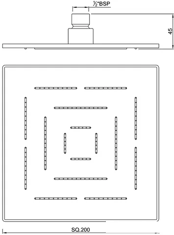 Верхний душ Jaquar Maze OHS-CHR-1619