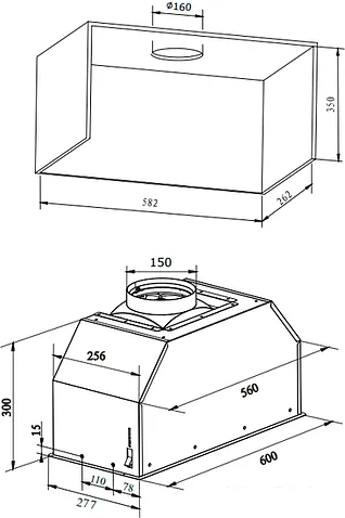 Кухонная вытяжка Hansa OMP6242BIH
