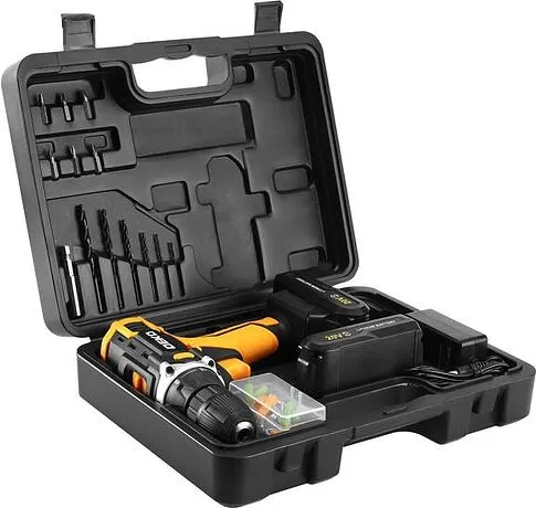 Дрель-шуруповерт Deko Banger 20V 080-1005 (с 2-мя АКБ, кейс, оснастка)