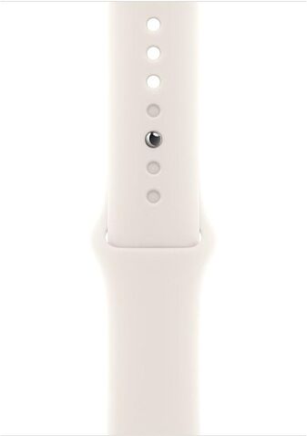 Умные часы Apple Watch SE 3 44 мм (алюминиевый корпус, звездный свет/звездный свет, спортивный силиконовый ремешок S/M)