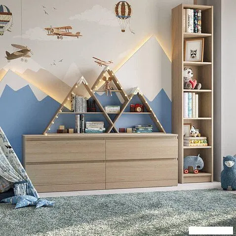 Комод Mio Tesoro Варма 4D (дуб беленый)