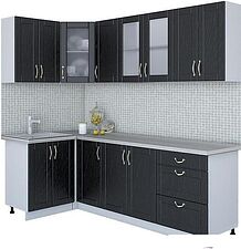 Готовая кухня Интерлиния Мила Крафт 1.2x2.4 (дуб английский) Готовая кухня Интерлиния Мила Крафт 1.2x2.4 (дуб английский)
