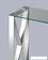 Консольный стол Stool Group Кросс 115x30 (стекло/сталь/серебристый)