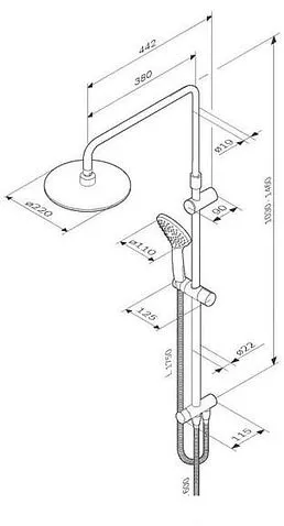 Душевая система  AM.PM Jump F0772022