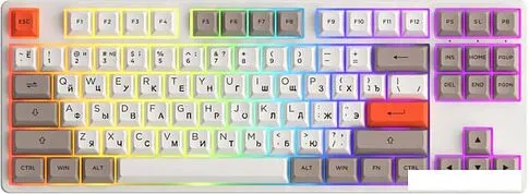 Клавиатура Akko 5087S White (Akko Cream Yellow V3)