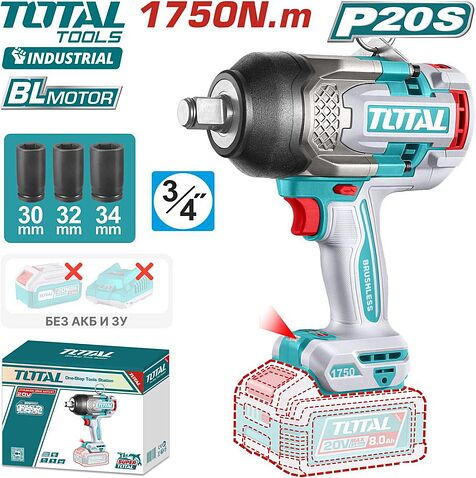 Гайковерт Total TIWLI201751 (без АКБ)