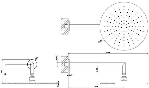 Верхний душ Gessi Emporio 47372-031