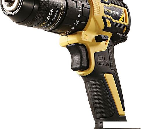 Ударная дрель-шуруповерт Hanskonner HCD2065BLIC (с 2-мя АКБ, кейс)