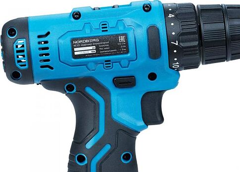 Дрель-шуруповерт Nordberg NE103K+NE9012 (с 2-мя АКБ, сумка)