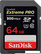 Карта памяти SanDisk Extreme PRO UHS-II SDXC 64GB [SDSDXPK-064G-GN4IN]