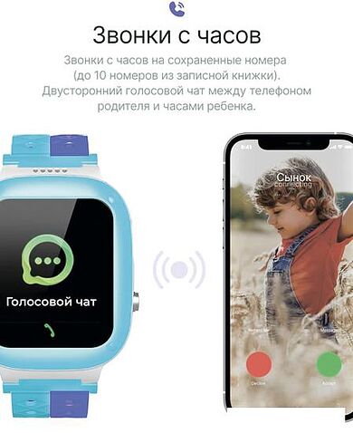Детские умные часы Prolike PLSW18BL (голубой)