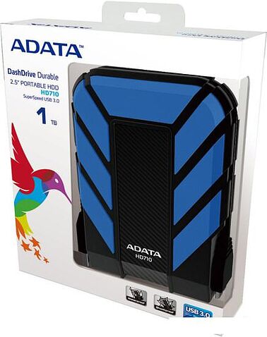 Внешний накопитель A-Data DashDrive Durable HD710 1TB Blue (AHD710-1TU3-CBL)