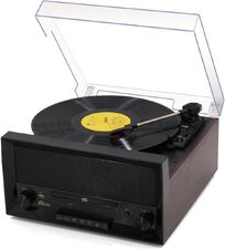 Многофункциональный аудиоцентр Ritmix LP-400B (черный/коричневый)