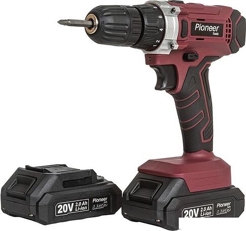 Дрель-шуруповерт Pioneer CD-M2012C-USP (с 2-мя АКБ, кейс, оснастка)