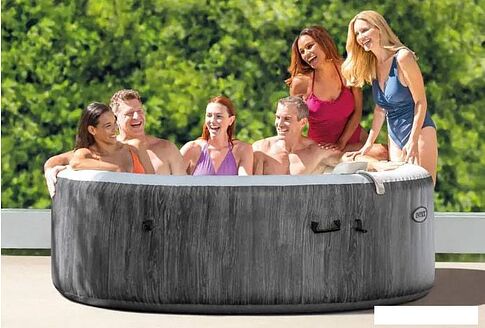 Надувной бассейн Intex Bubble Massage Deluxe 28442 (216x71) с джакузи