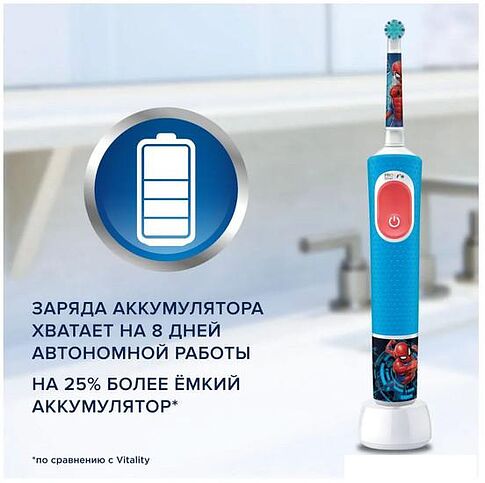 Электрическая зубная щетка Oral-B Vitality Pro 103 Kids Spiderman D103.413.2K