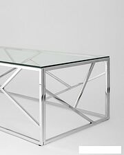 Журнальный столик Stool Group Арт Деко 120x60 ECT-015 (прозрачное стекло/сталь серебристый) Журнальный столик Stool Group Арт Деко 120x60 ECT-015 (прозрачное стекло/сталь серебристый)
