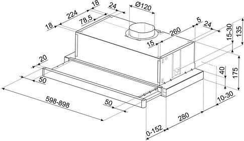 Кухонная вытяжка Smeg KSET61E2
