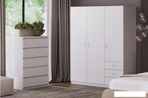 Комод Involux Престон 226T003 (белый структурный)