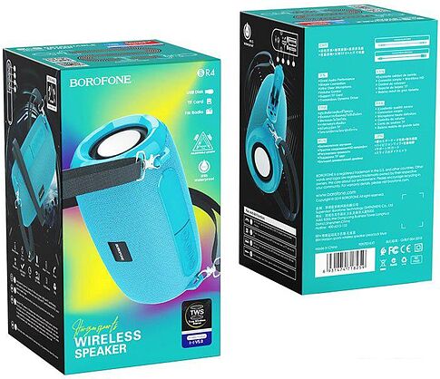 Беспроводная колонка Borofone BR4 (бирюзовый)