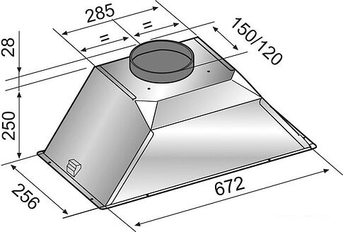 Кухонная вытяжка Zigmund & Shtain K 376.71 B