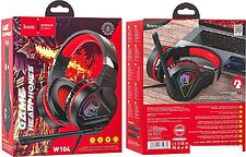 Наушники Hoco W104 (черный/красный) Наушники Hoco W104 (черный/красный)