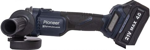 Угловая шлифмашина Pioneer Tools AG-E20V-125-01B (с 1-им АКБ, кейс)