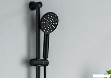 Душевой гарнитур  Aquatek Оберон AQ2016MB (черный матовый)